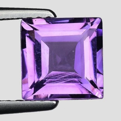 1.70Cts SUPER LUSTER GEM NATURAL AMETHYST SQUAR OPEN PURPLE COLOR GEMSTONES M334 - Image 1 of 2