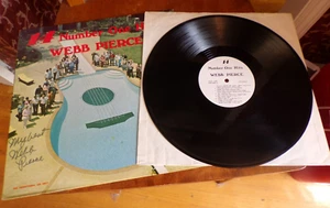 Webb Pierce 14 Number One Hits Country PROMO LP Autographed - Imagen 1 de 2