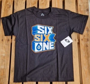 661 KIDS YOUTH T-SHIRT 3D TEE BLACK boys motocross mx bike bmx skate sixsixone - Picture 1 of 4