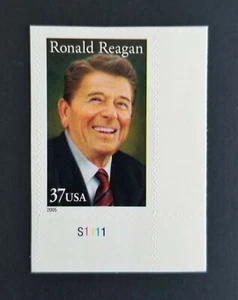 2005 US Scott# 3897 RONALD REAGAN 40th President single 37c MNH Stamp PN Corner - Picture 1 of 1