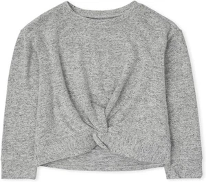 The Children's Place Girls Long Sleeve Twist Front Lightweight Sweater 5/6 Small - Picture 1 of 6