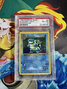 PSA 8 Shadowless Blastoise 2/102 - Base Set WOTC 1999 - NM-MT Pokemon Card - Picture 1 of 23