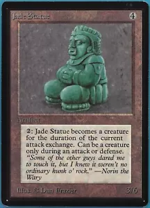 Jade Statue Beta NM Artifact Uncommon MAGIC GATHERING CARD (ID# 437841) ABUGames - Picture 1 of 2