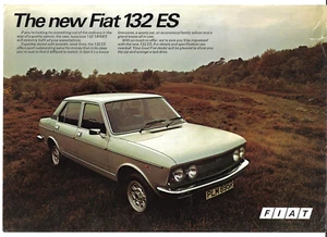 Fiat 132 1800 ES 1976-77 UK Market Single Sheet Sales Brochure - Picture 1 of 1