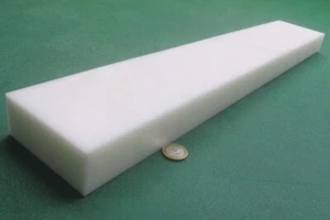 Hdpe White Bar 1.50" Thick x 4.00" Wide x 24" Long - Picture 1 of 12