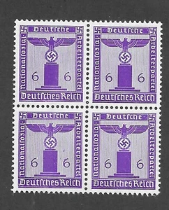 MNH Briefmarkenblock / PF06 Sc S16 1942 / WWII Hakenkreuz / Hitler Drittes Reich Deutschland - Bild 1 von 1