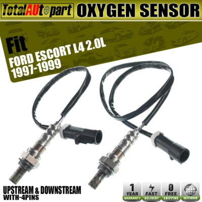 2x Sensores de oxígeno O2 para Ford Escort 1996-2002 1,9 L 2,0 L aguas arriba y aguas abajo Foto 1 de 4