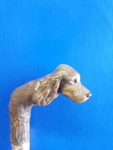 WALKING STICK/CANE 11 RESIN COCKER/SPAN HANDLE 102cm (cut to size) BAMBOO - Picture 1 of 5