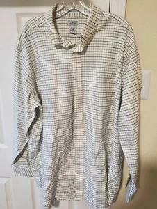 L.L. Bean Wrinkle Resistant 18-35 Cotton Button Down Long Sleeved Dress Shirt - Picture 1 of 3