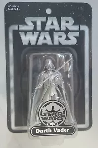NEW STAR WARS TRU 2004 DARTH VADER OTC SAGA EXCLUSIVE SILVER PROMO FIGURE! B44 - Picture 1 of 2