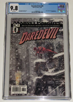 Daredevil v2 38 CGC 9.8. Bendis. Maleev cover. White Tiger. Only 9 copies @ 9.8 - Image 1 of 3