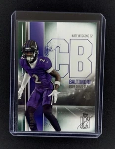 Nate Wiggins 2024 Topps Signature Class Green Rookie Card -#10/150 Ravens RC SP - Picture 1 of 2