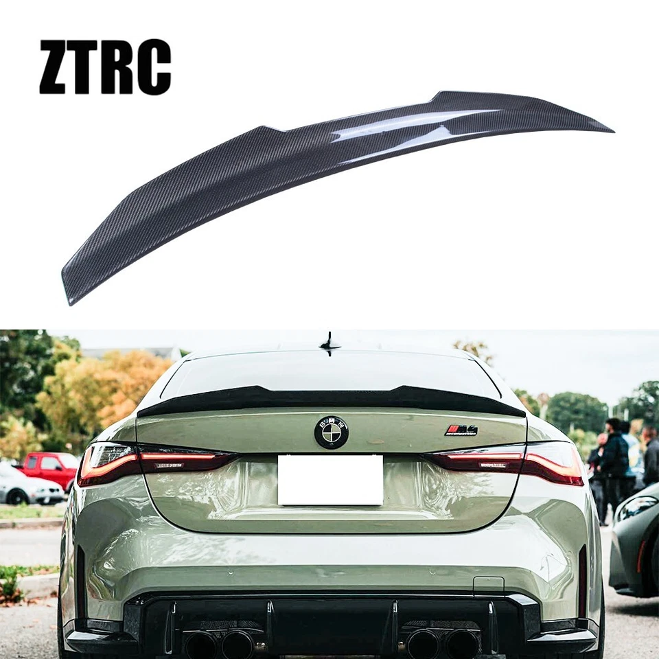 Carbon Fiber Trunk Wing Spoiler For BMW 4 series G22 430i M440i/M4 G82 2019-2024 - Image 1 of 4