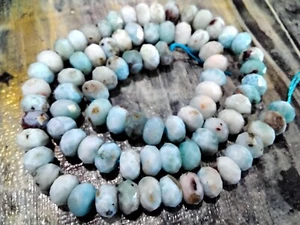 Larimar natural, golondrina facetada, 6-7x4,5-5 mm, aprox 77 piezas. Envío gratuito. - Imagen 1 de 4