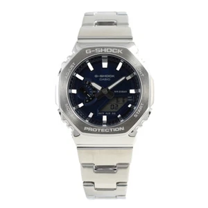 CASIO G-SHOCK GM-2110D-2B GM-2110GM G-STEEL Quartz Analog & Digital Blue Silver - Picture 1 of 6