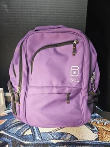 SOL Laptop Bag Backpack Purple And Orange - Picture 1 of 4