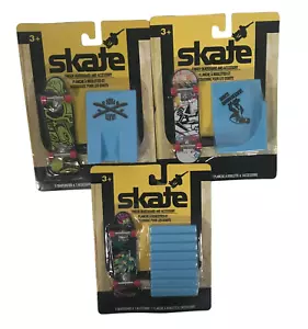 Skate Finger Skateboard and Accessory Skate Park Stairs/Ramps Set Of 3 Sealed - Picture 1 of 10