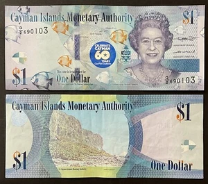 CAYMAN ISLANDS 2018 : $1 - Elizabeth II, Celebrate 60 Years. Q2 690103 - Picture 1 of 1