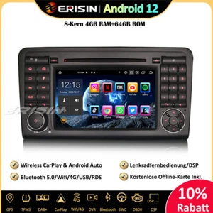 8-Kern DAB+Android 12 Autoradio GPS BT5.0 CD für Mercedes ML/GL-Klasse W164 X164 - Bild 1 von 13
