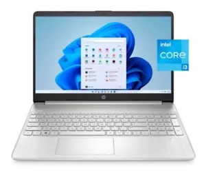 NEW HP 15-dy5131wm 15.6" Laptop, Intel i3 12th gen 8GB RAM 256GB SSD Silver - Picture 1 of 10