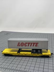 Model power Flat Car Loctite Trailer Con 40 - RARE - HO B2 - Picture 1 of 8