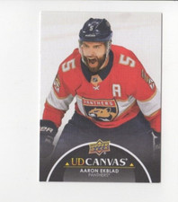 2021-22 Upper Deck Series 1 Aaron Ekblad #C36 Black Canvas Florida Panthers