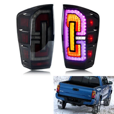 LED RGB Tail Lights for Toyota Tacoma 2016-2021 App Control Sequential Rear Lamp - Image 1 of 4
