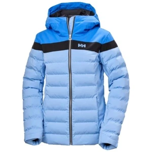 NWT Helly Hansen Women's Imperial Waterproof Puffy Ski Jacket Size M Bright Blue - Picture 1 of 10