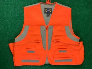 Vintage Master Sportsman Full Zip Hunting Vest Orange Size XL EUC Extra Large - Picture 1 of 7
