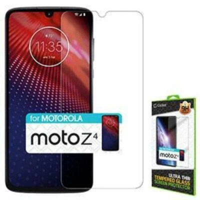 Motorola Moto Z4 Tempered Glass Screen Protector Ultra HD Clear 9H Hardness - Image 1 of 4