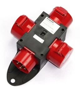 Stromverteiler CEE Adapter Baustromverteiler Kraftstrom Starkstrom Verteiler - Bild 1 von 13