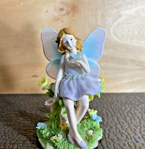Russ Berrie  Hand Painted Fairy Blossoms #24265 Angel with Butterfly