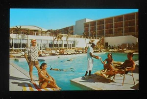 1960s Pool and Terrace The Carlton Beach Babes Negro Server Southampton Bermuda - Picture 1 of 1