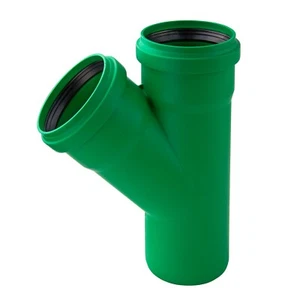 KG 2000 Abzweig DN 160/160/45 Grad Abwasserrohr Abflussrohr Kanalrohr grün - Bild 1 von 3