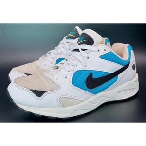 Vintage 1994 Nike Air Icarus OG White Black Teal Running Sneakers mens size 8 - Picture 1 of 8