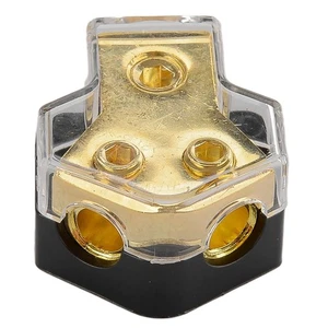 1x 2-Way Car Boat Truck Audio Power Ground Cable Splitter Distribution Block - Picture 1 of 7