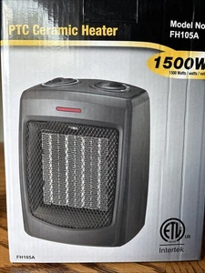 PTC Intertek FH105A Ceramic Heater 500W Desktop White Overheat Protect - Picture 1 of 3