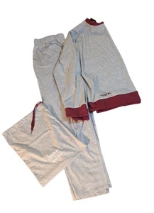 EVA AIR x Jason Wu Women's Sz M Red Gray Sleepwear Pajama Set Loungewear - Picture 1 of 15