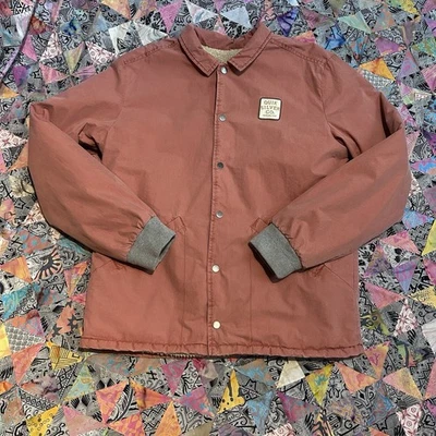 Chaqueta De Colección Y2K Quiksilver Cremallera Completa Para Hombre Talla Pequeña Forrada Sherpa Negra Foto 1 de 4