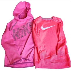 Lot Of 2 Nike Girls Pullover Sweatshirts Size 6x EUC - Picture 1 of 14