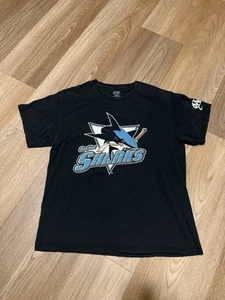 San Jose Sharks Shirt Größe Herren Large NHL Hockey T-Shirt schwarz " - Bild 1 von 5