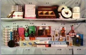 Philadelphia PA Adv. década de 1950 Postal SUBURBAN SALES / Lucien Lelong Cosmetics - Imagen 1 de 2