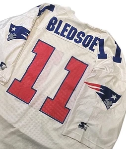 Vintage Starter New England Patriots #11 Drew Bledsoe Jersey Size XL/52 NFL - Picture 1 of 16