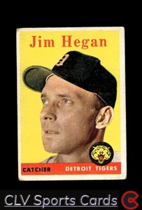 Baseball sports Topps Jim Hegan Detroit Tigers Very Good - Picture 1 of 2