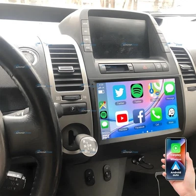Radio de coche para Toyota Prius Android 15 2003-2009 GPS navegación BT Carplay WIFI 64G + AHD Foto 1 de 4