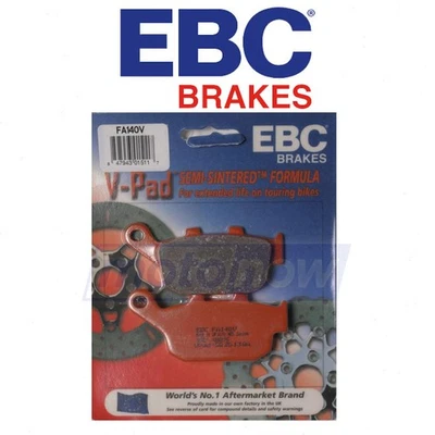EBC Rear Semi-Sintered V Brake Pads for 1988-1991 Honda NT650 Hawk GT - rf Foto 1 de 4