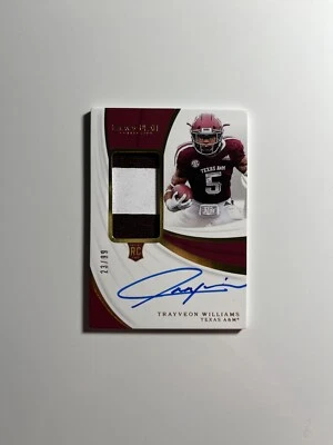 2019 - Immaculate Collection - TRAYVEON WILLIAMS - Rookie Patch - Auto #115 /99 - Image 1 of 4
