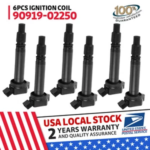 Set 6X IGNITION COIL For Toyota 4Runner Sequoia V6 V8/For Toyota Lexus GS300 - Picture 1 of 6