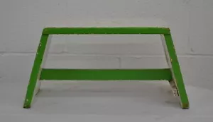 Painted Pine Stretcher-Base Footstool - Picture 1 of 3