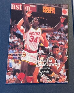 TWO Cards 1990 AKEEM OLAJUWON Houston Rockets - Picture 1 of 4